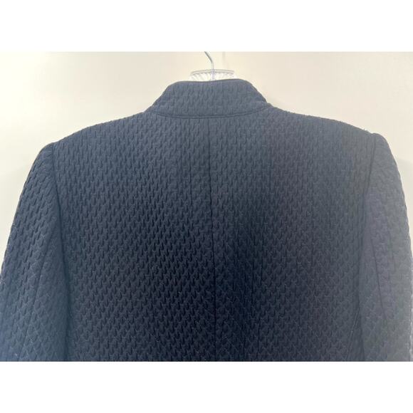 Armani Collezioni Women's Navy Blue Stretch Long Sleeve Jackets Blazer Size 10 - Picture 6 of 8
